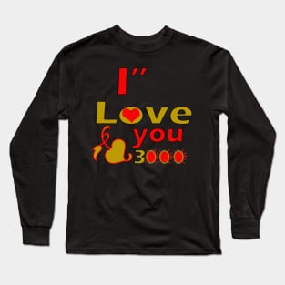 i Love you 3000 Long Sleeve T-Shirt